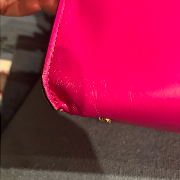 Kate Spade New York Hot Pink Leather Small Tote Bag - Picture 5 of 11
